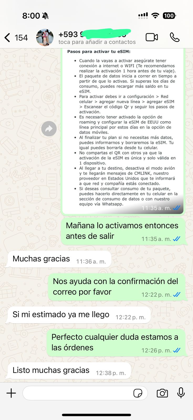 testimonio usuario esim
