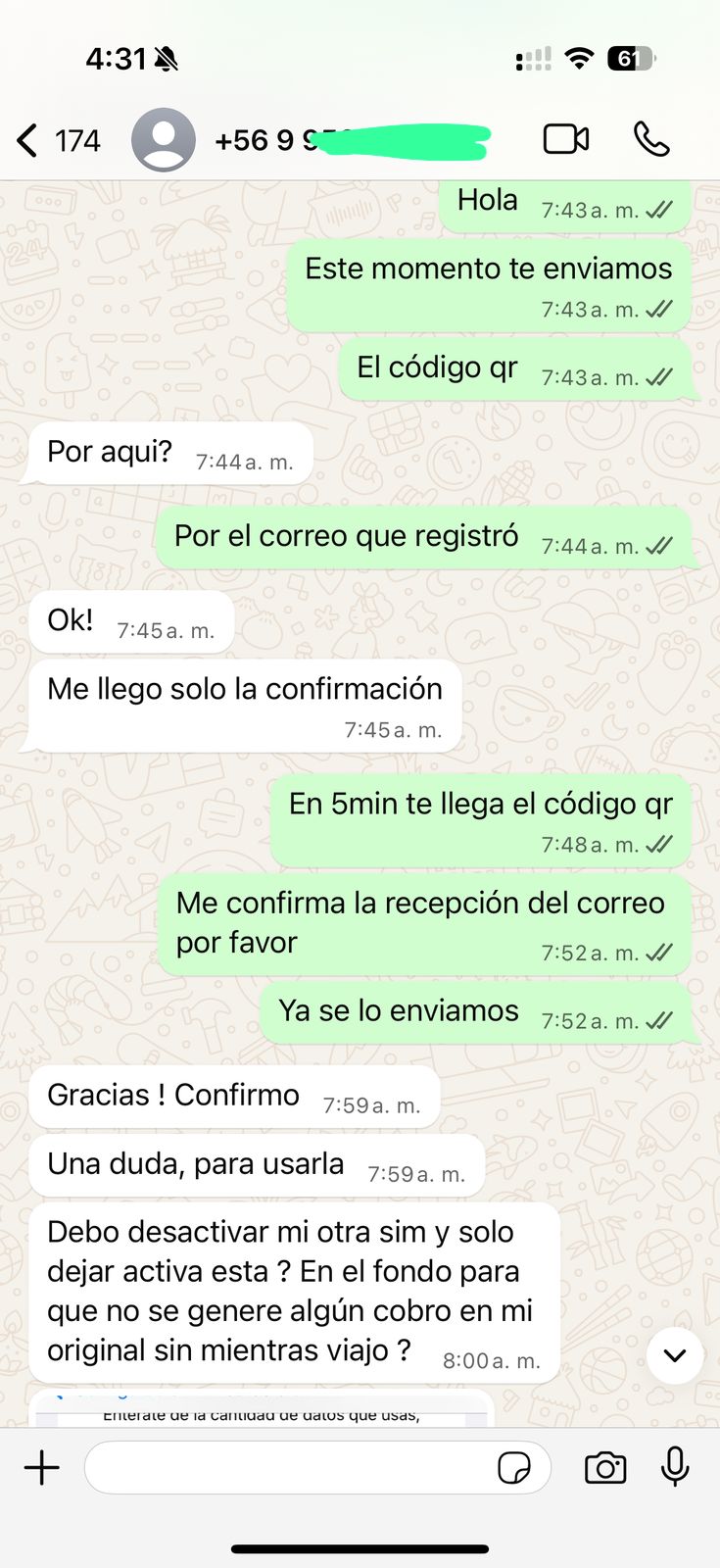 testimonio esim compra