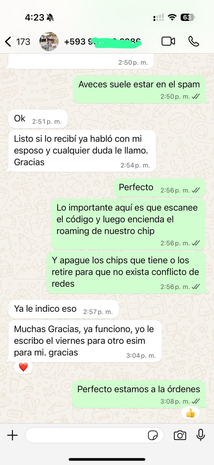testimonio esim compra